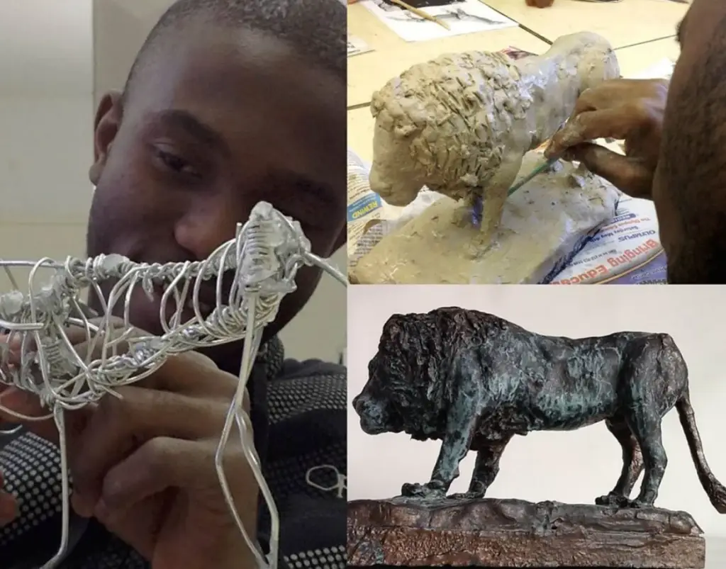A Boy Sculpts